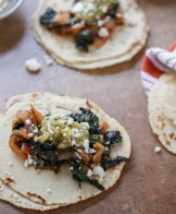 Swiss Chard and Onion Tacos