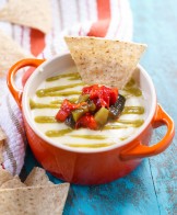 Ultimate Queso with Roasted Poblano Sauce