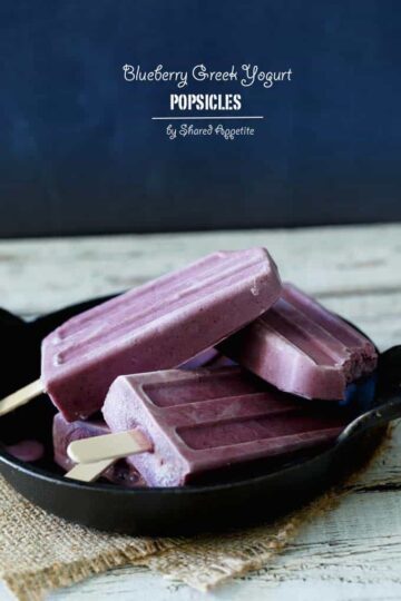 Blueberry Greek Yogurt Popsicles Shared Appetite