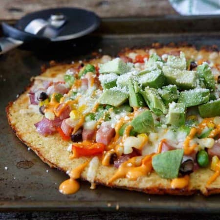Southwestern Cauliflower Crust Pizza