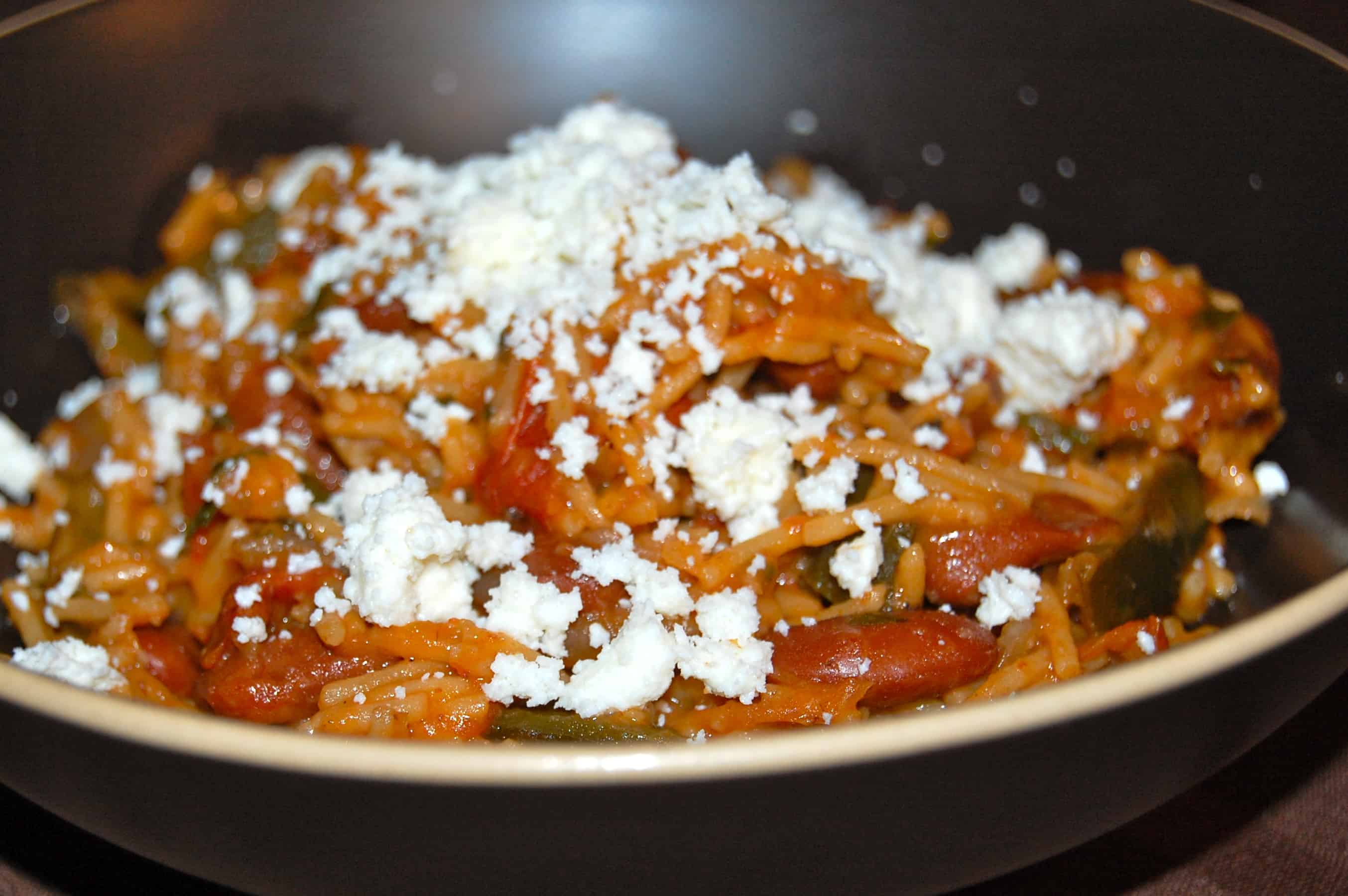 Sopa Seca With Beans