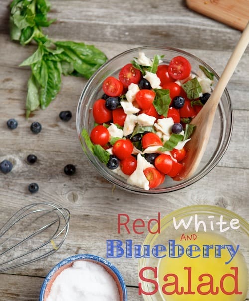 blueberry caprese salad