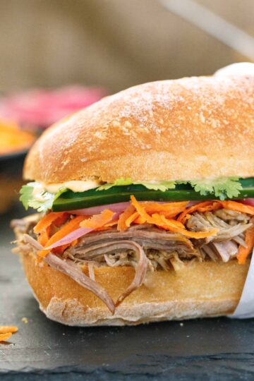 cambodian inspired sandwich / banh mi