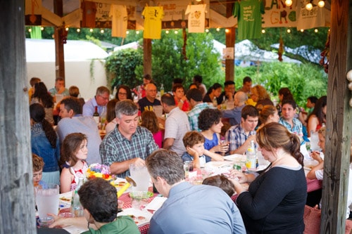 Dinner at NY Botanical Garden with 2 of Mario Batali's Head Chefs