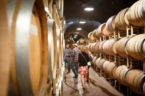 wine barrels