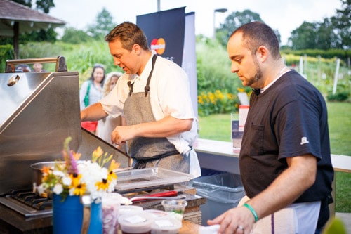 Dinner at NY Botanical Garden with 2 of Mario Batali's Head Chefs