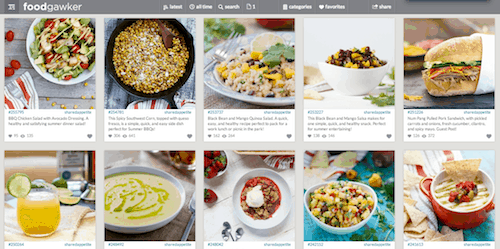 food photo sharing sites