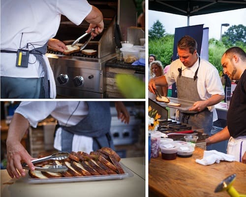 Dinner at NY Botanical Garden with 2 of Mario Batali's Head Chefs