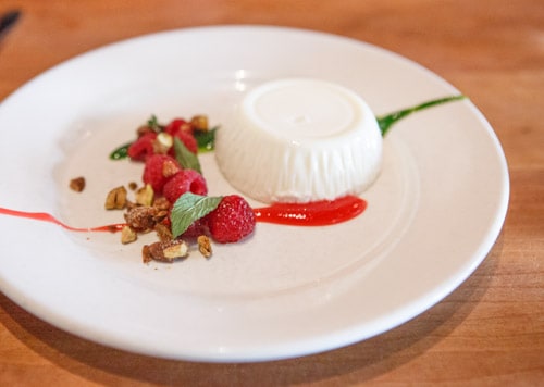 panna cotta at Incanto