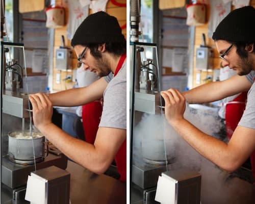 liquid nitrogen ice cream