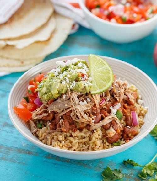 vepřové burrito bowl