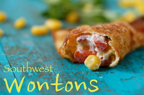 corn wontons