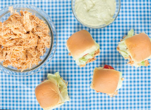 crockpot buffalo chicken sliders