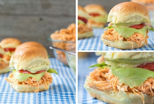 crockpot buffalo chicken sliders