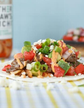 korean steak tacos