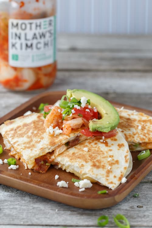 kimchi quesadillas