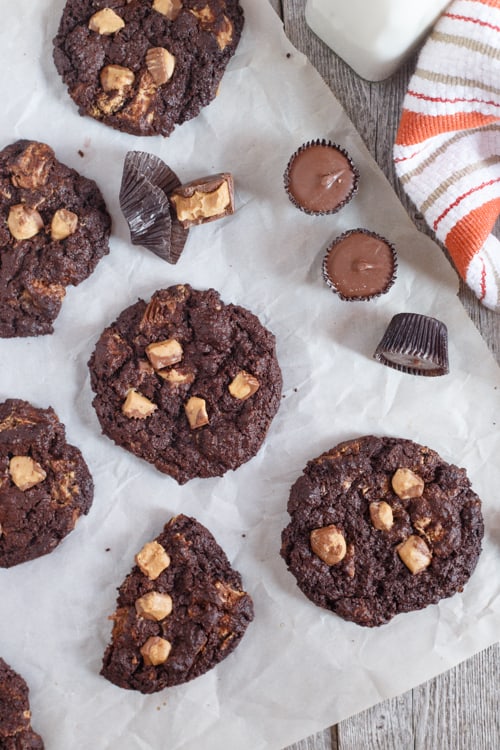 gluten free chocolate pb cookies