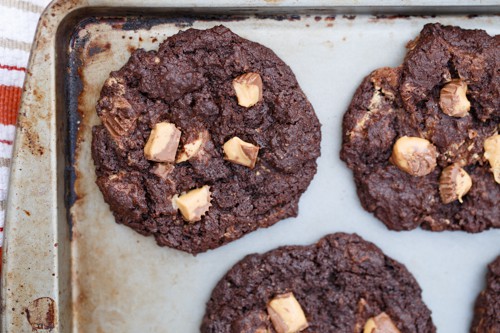 gluten free chocolate pb cookies