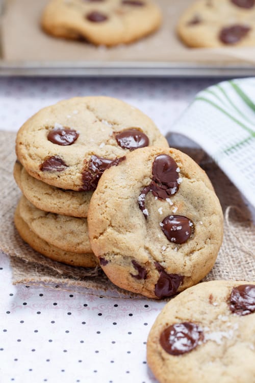 Cookie Butter-Stuffed Brown Butter + Sea Salt Chocolate Chip Cookies ...