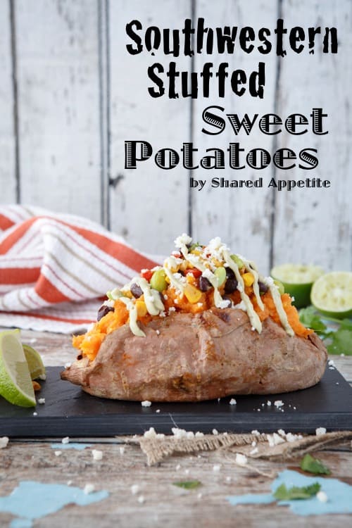 sweet potatoes with southwestern succotash