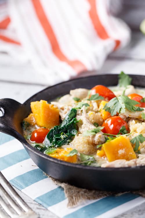 thai coconut chicken stew with quinoa