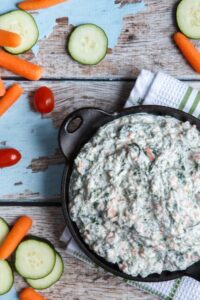 Healthy Spinach and Kale Greek Yogurt Dip copycat recipe from Trader Joe's