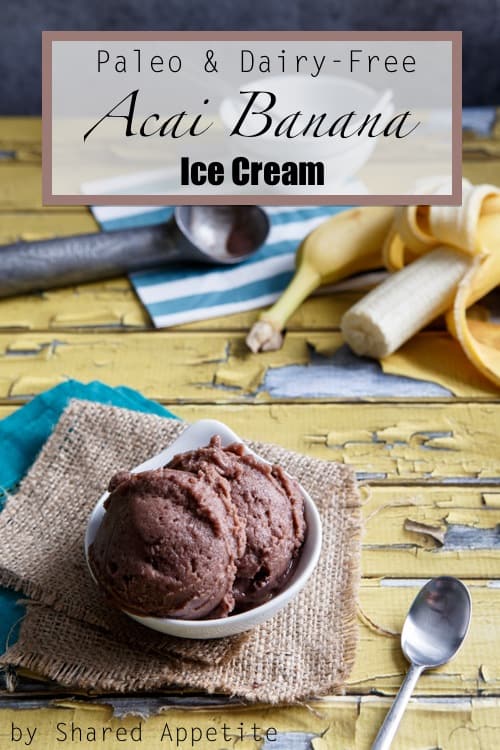 vegan acai banana ice cream paleo friendly and dairy free