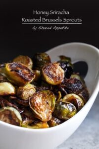 Roasted Brussels Sprouts with Honey, Sriracha, and Lime