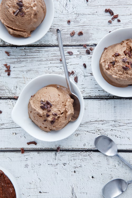 3-Ingredient Chocolate Banana Ice Cream (Vegan, Paleo) - The