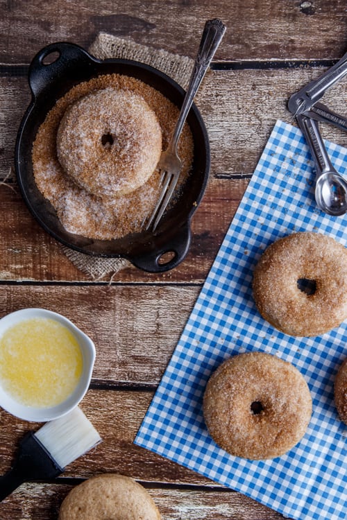 Baked Brown Butter Churro Doughnuts