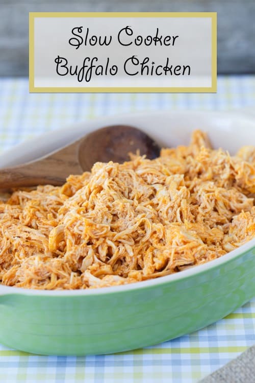 slow cooker shredded buffalo chicken