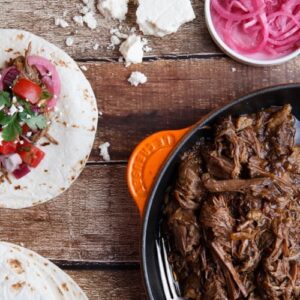 slow cooker sweet and spicy barbacoa (with chipotle and root beer)