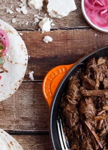 slow cooker sweet and spicy barbacoa (with chipotle and root beer)