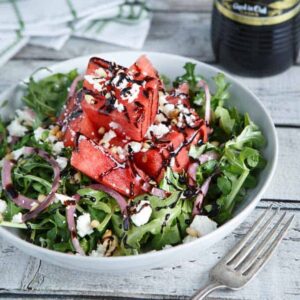 Watermelon, Feta, and Arugula Salad