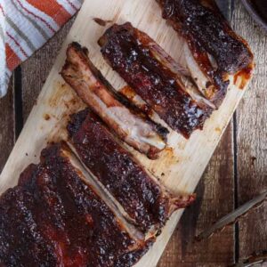 Smoked Pomegranate Chipotle BBQ Ribs