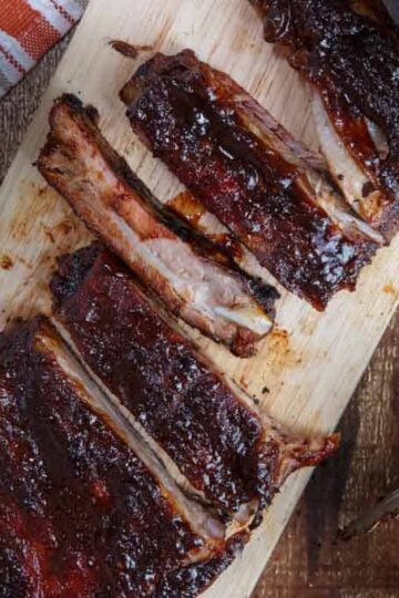 Smoked Pomegranate Chipotle BBQ Ribs