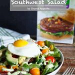 Spicy Black Bean Burger Southwest Salad