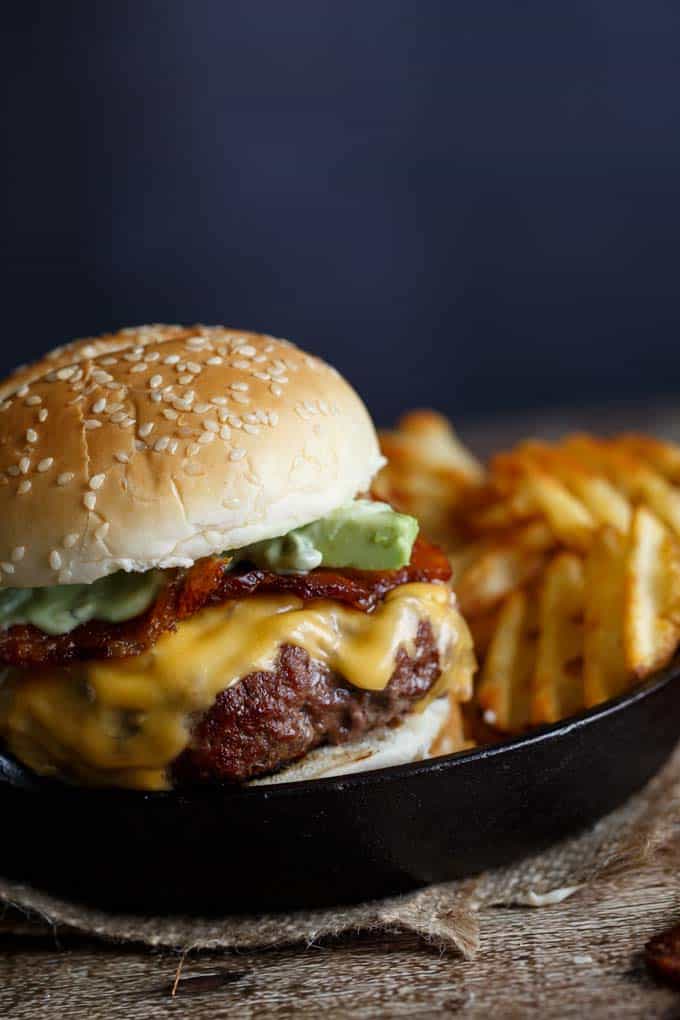 Bacon Jalapeño Popper Stuffed Burgers - Over The Fire Cooking