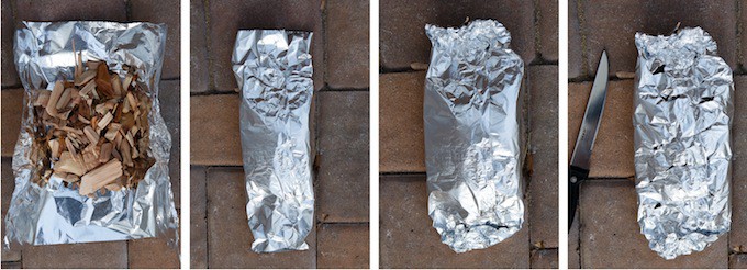 Creating a Foil Packet of Wood Chips