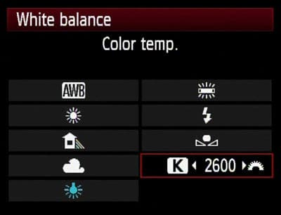 White Balance on a Camera