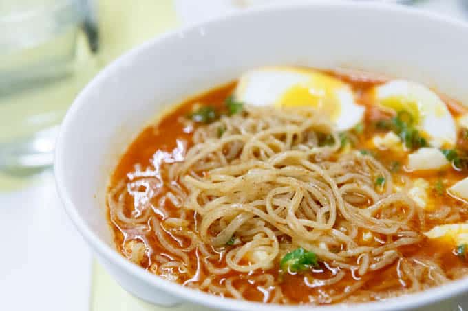 Spicy Red Chili Ramen at Ivan Ramen, Lower East Side NYC