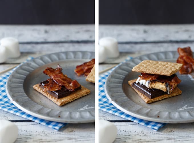 Candied Bacon S'mores