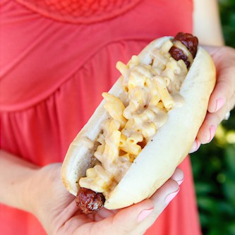macaroni and cheese topped hot dog 3 copy