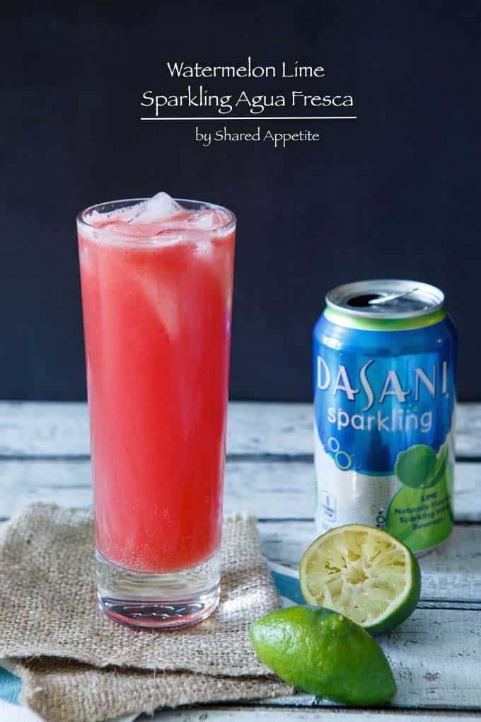 Watermelon Lime Sparkling Agua Fresca