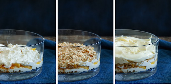 Peach Vanilla Cheesecake Trifle