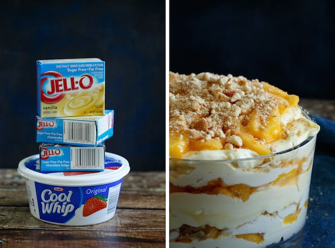 Peach Vanilla Cheesecake Trifle