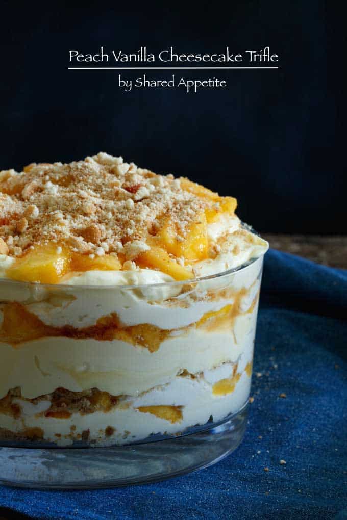 Peach Vanilla Cheesecake Trifle