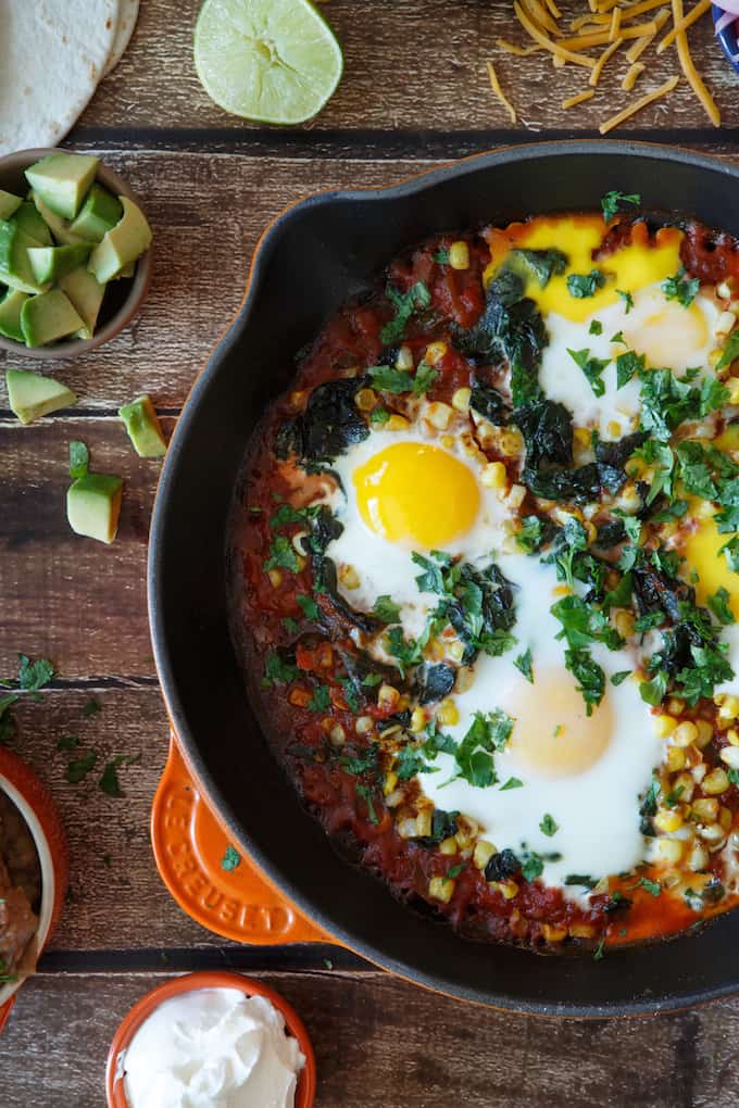 Quick and Easy Baked Huevos Rancheros