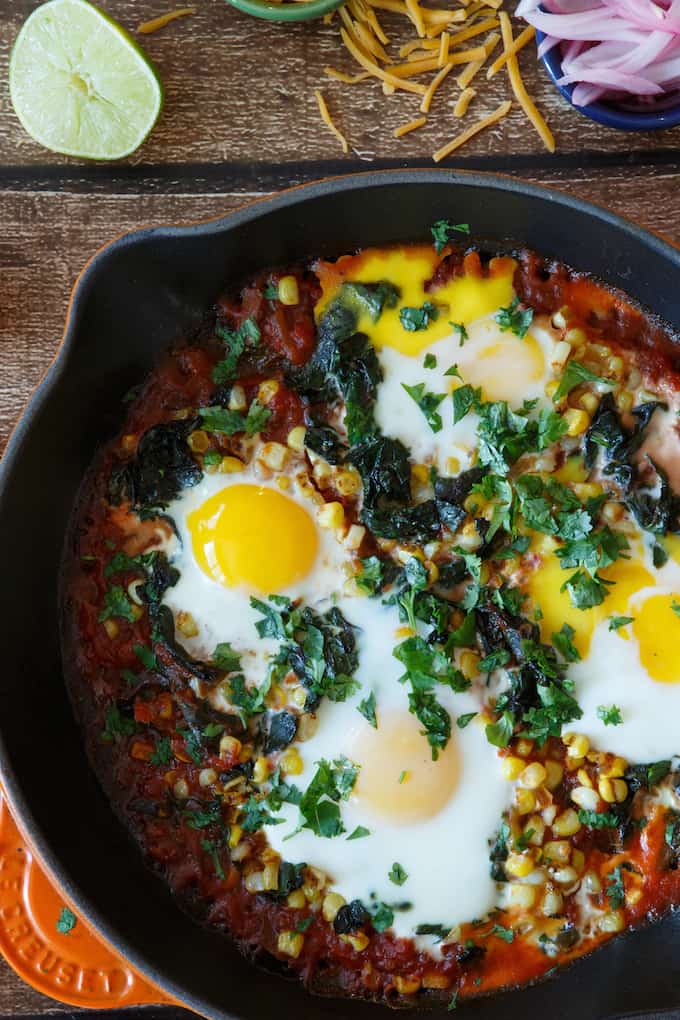 Quick and Easy Baked Huevos Rancheros