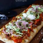 Vegetarian Beef Fajita Pizza